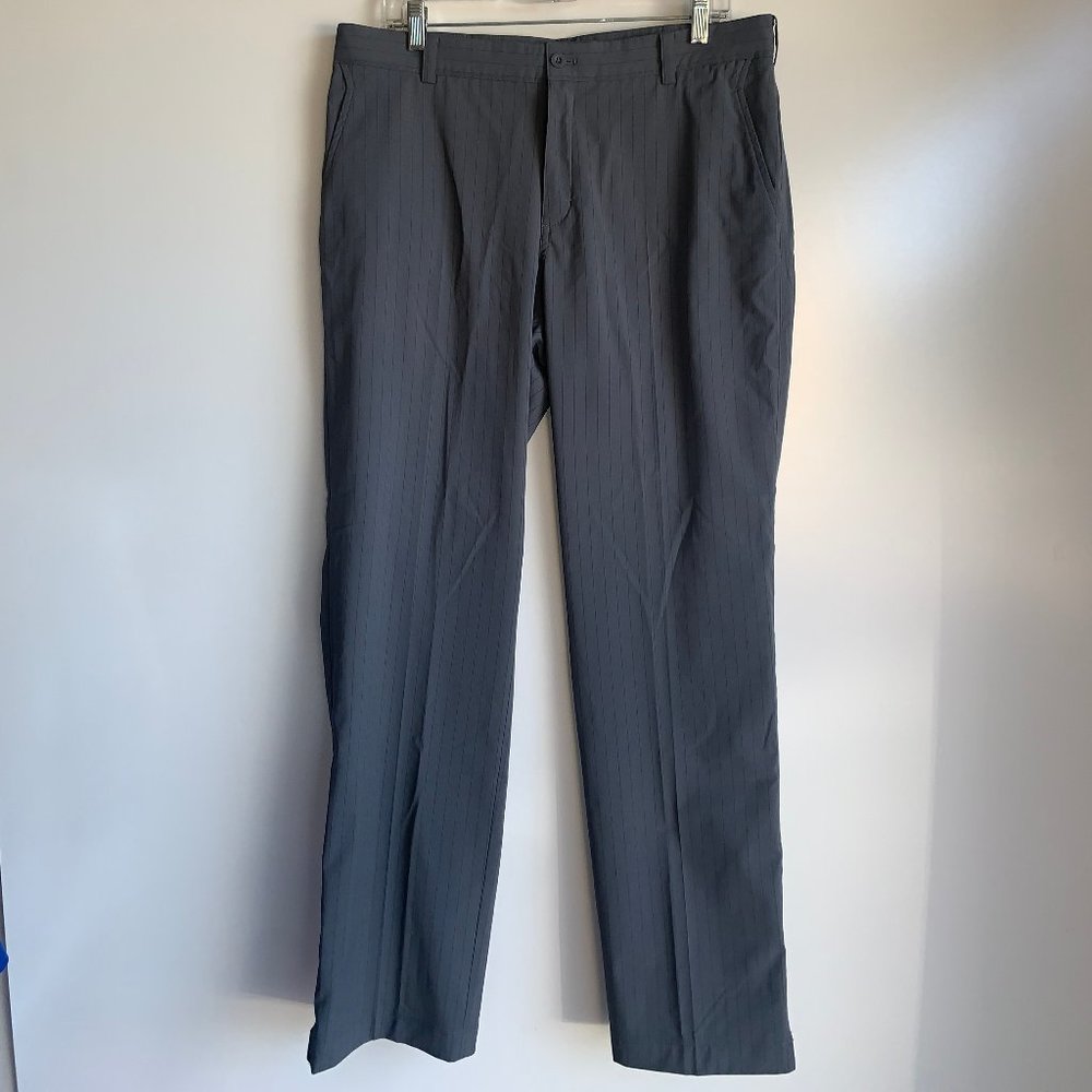 NIKE GOLF Tour Performance Gray Pinstripe Pants Size 34x32